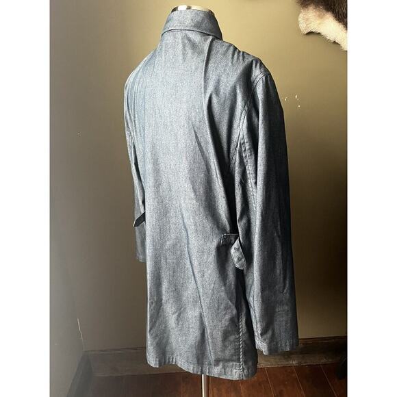 RALPH LAUREN Womens Button Front Long Sleeve Jean Jacket Coat M Blue - Picture 3 of 11